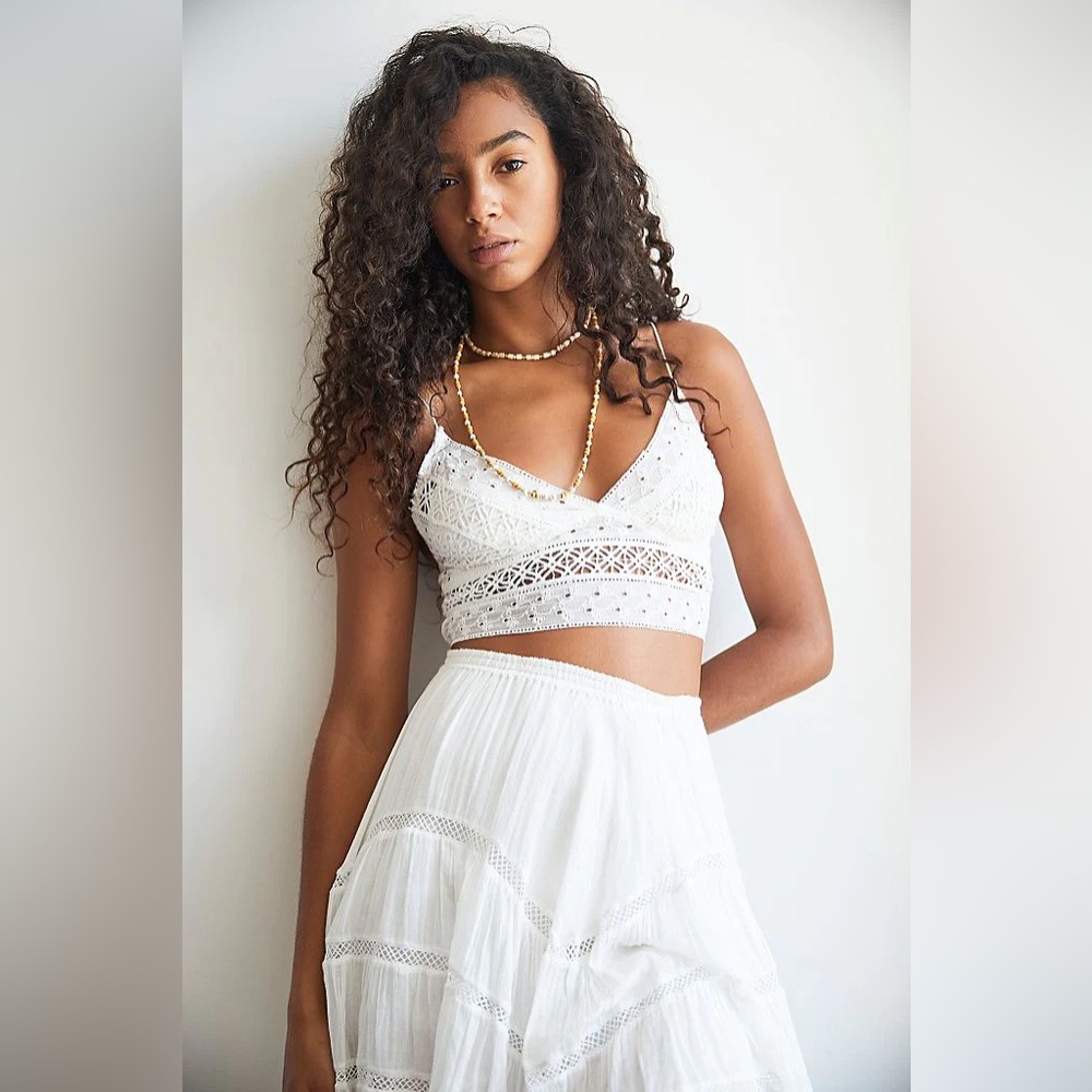 Free People Carina Bralette in White